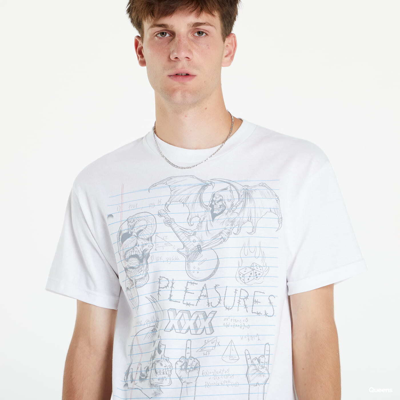 Tricouri  PLEASURES Homework T-Shirt White