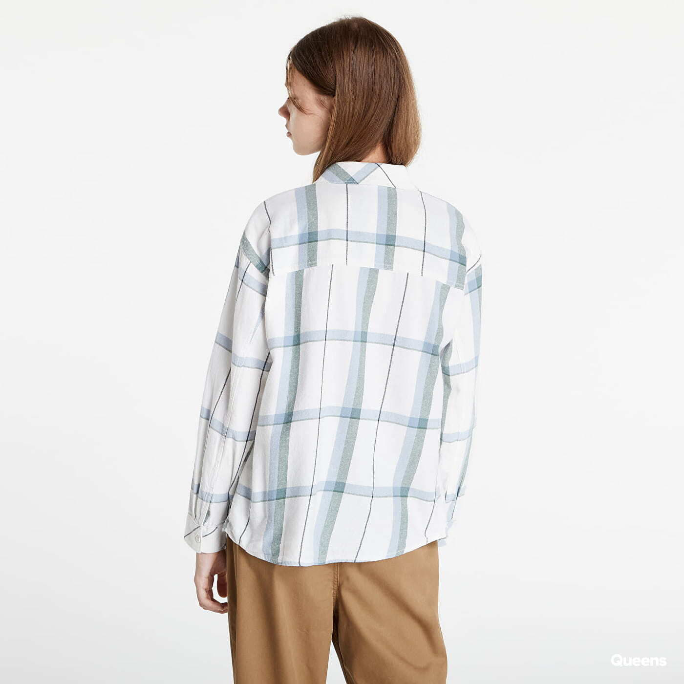 Hemden Vans Tori Plaid Long Sleeve Shirt White