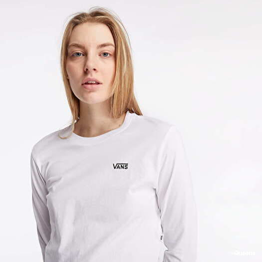 snyde Snazzy Primitiv T-shirts Vans Junior V LS Tee Crop White | Queens