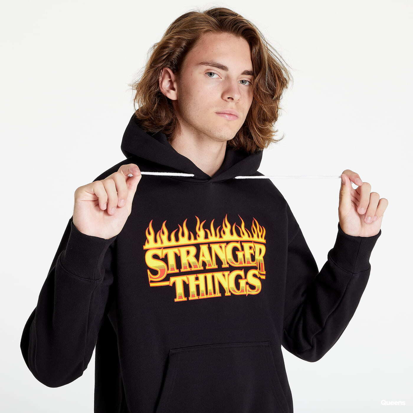 Mikiny Champion x Stranger Things hoodie Black