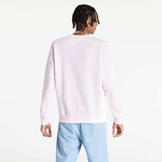 Nike club sales crew sweatshirt pink