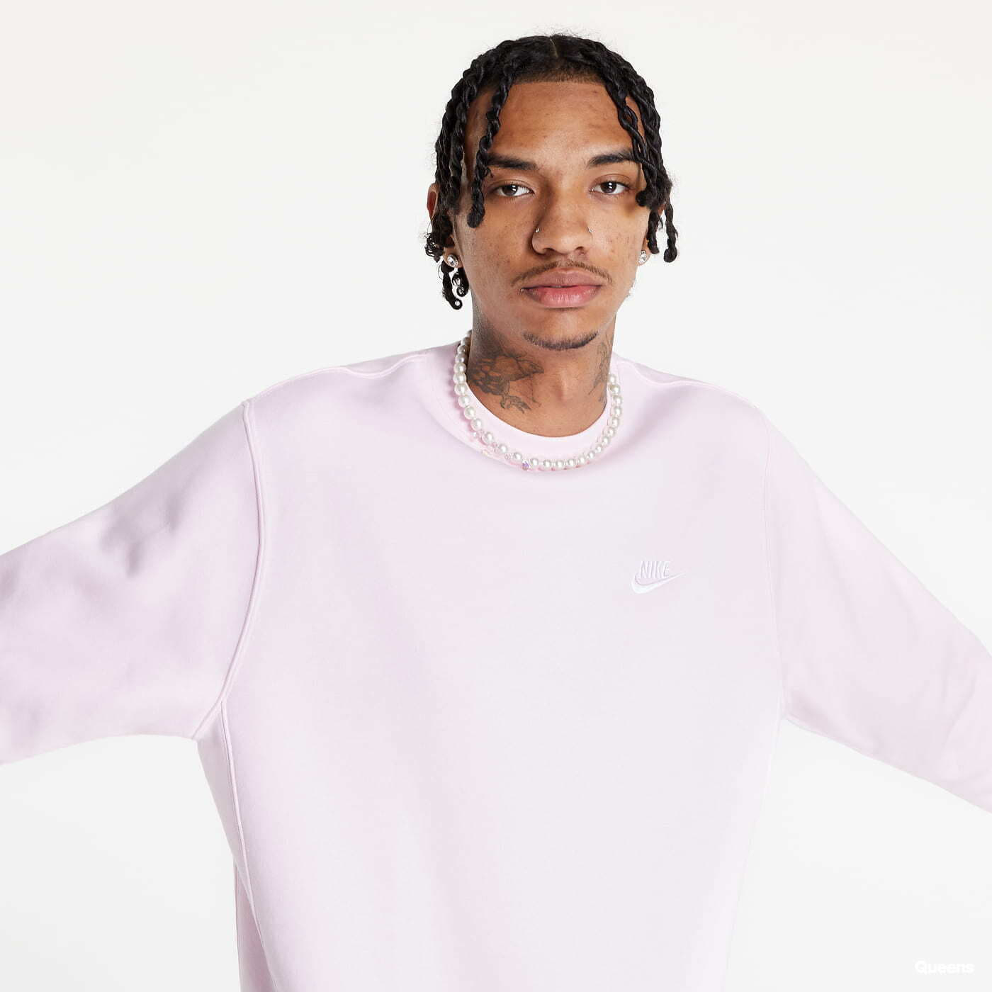 Nike crew neck pink online