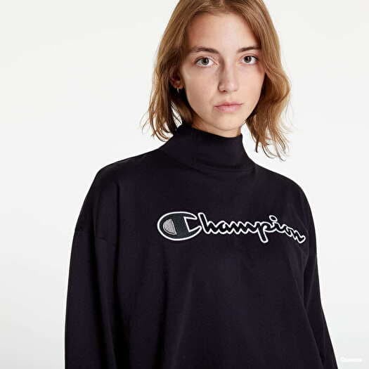 T shirts Champion Long Sleeves High Neck T Shirt erne Queens