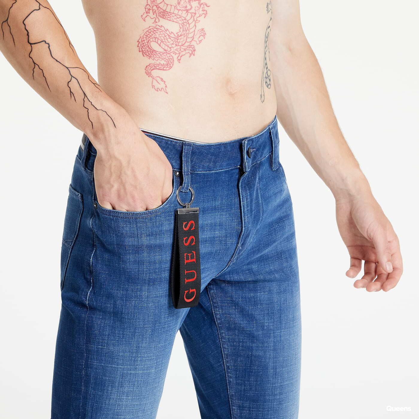 Džíny GUESS Tech Stretch Slim Tapered Jeans Blue