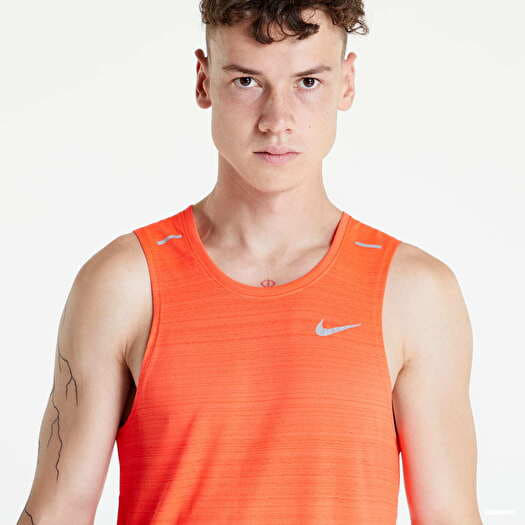 Vests Nike M NK DF MILER TANK Orange Queens