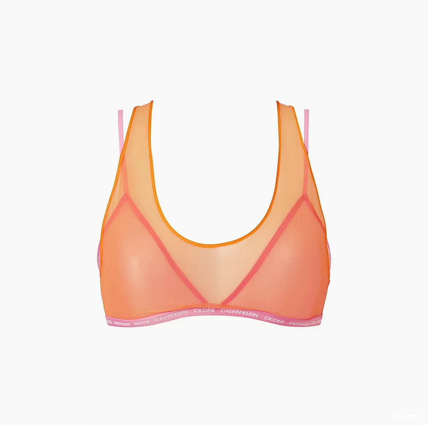 Orange calvin klein sales bra