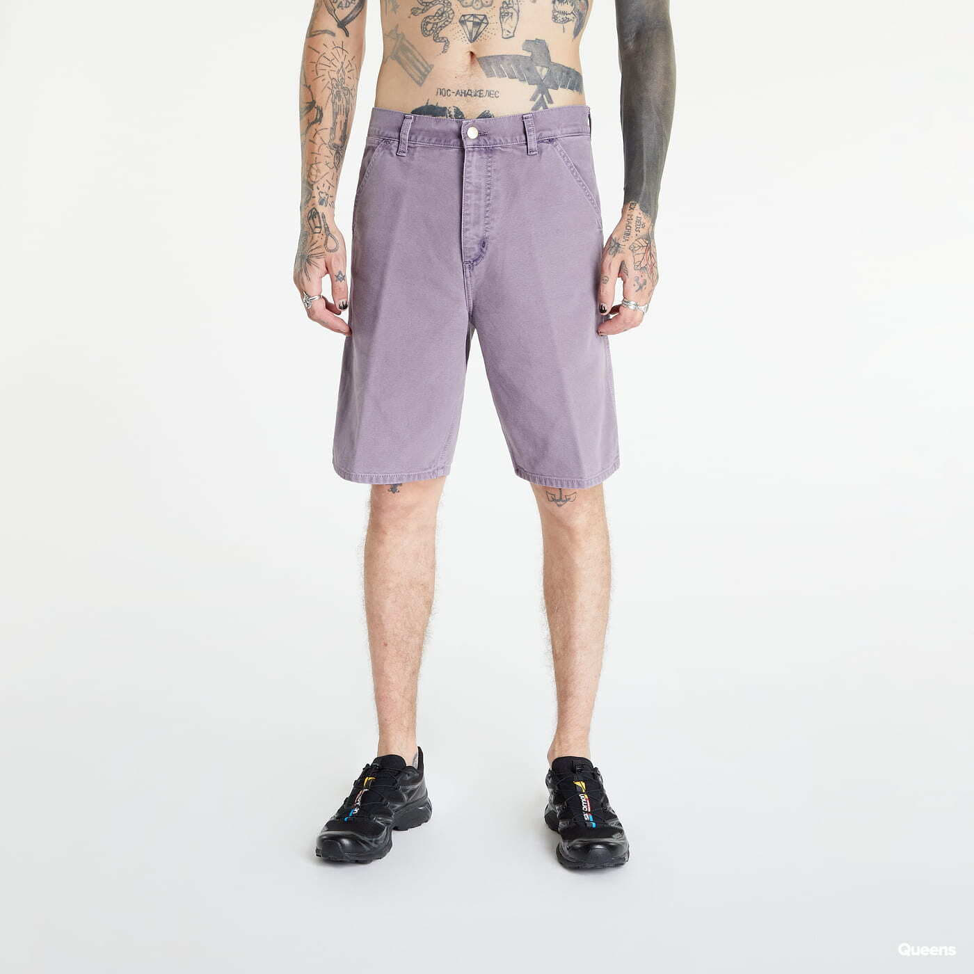 Šortky Carhartt WIP Single Knee Short Purple