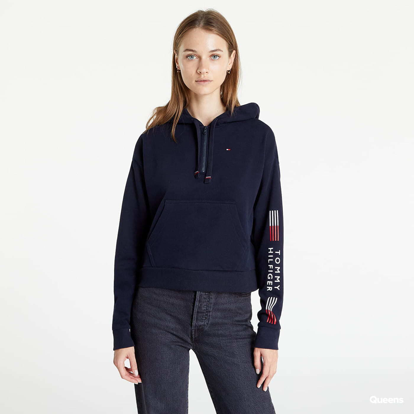 Sweatshirts und Pullover Tommy Hilfiger Flex Half Zip Hoodie Desert Sky