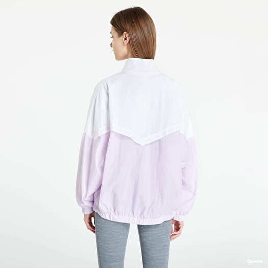 Purple and white windbreaker clearance