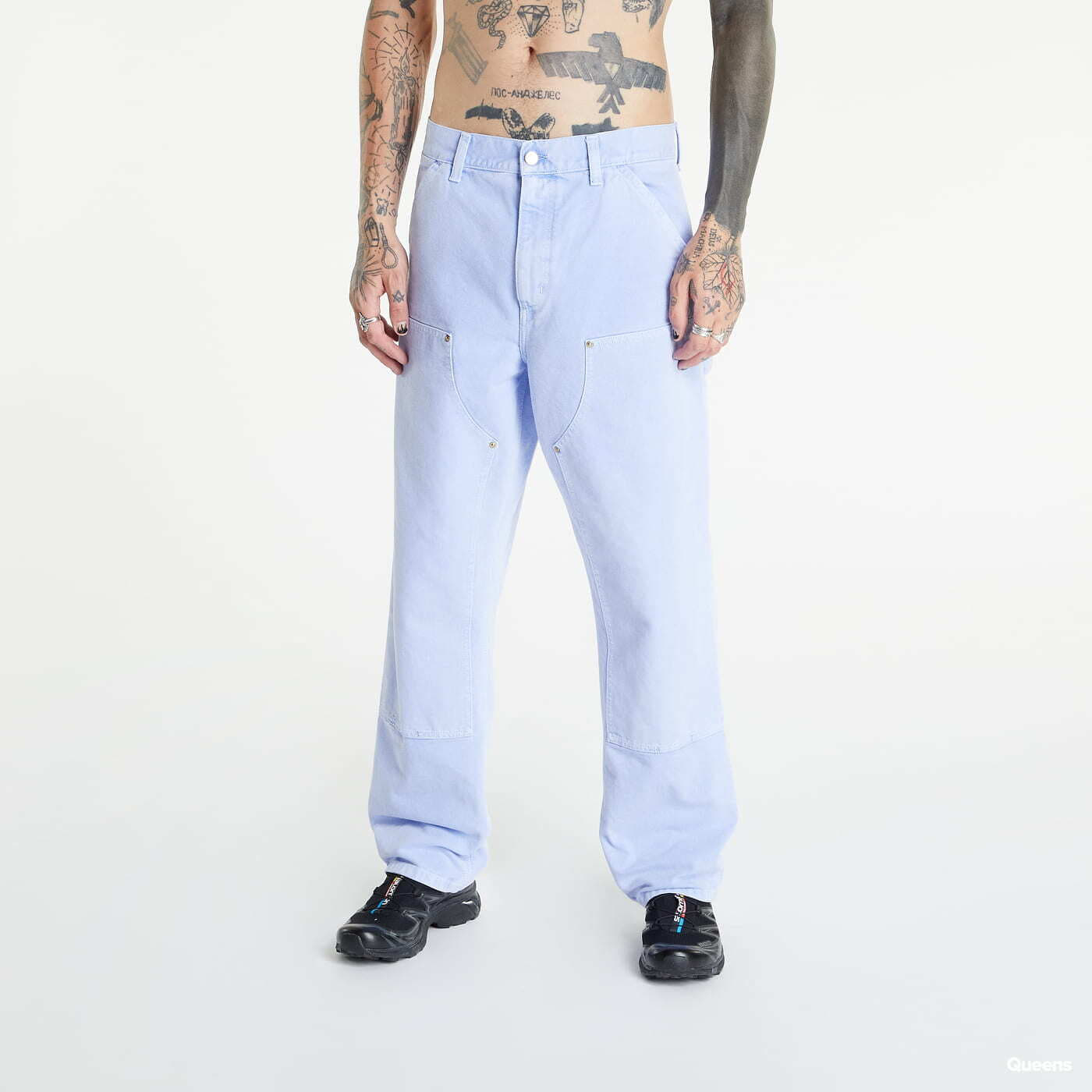 Jeans Carhartt WIP Double Knee Pant Purple
