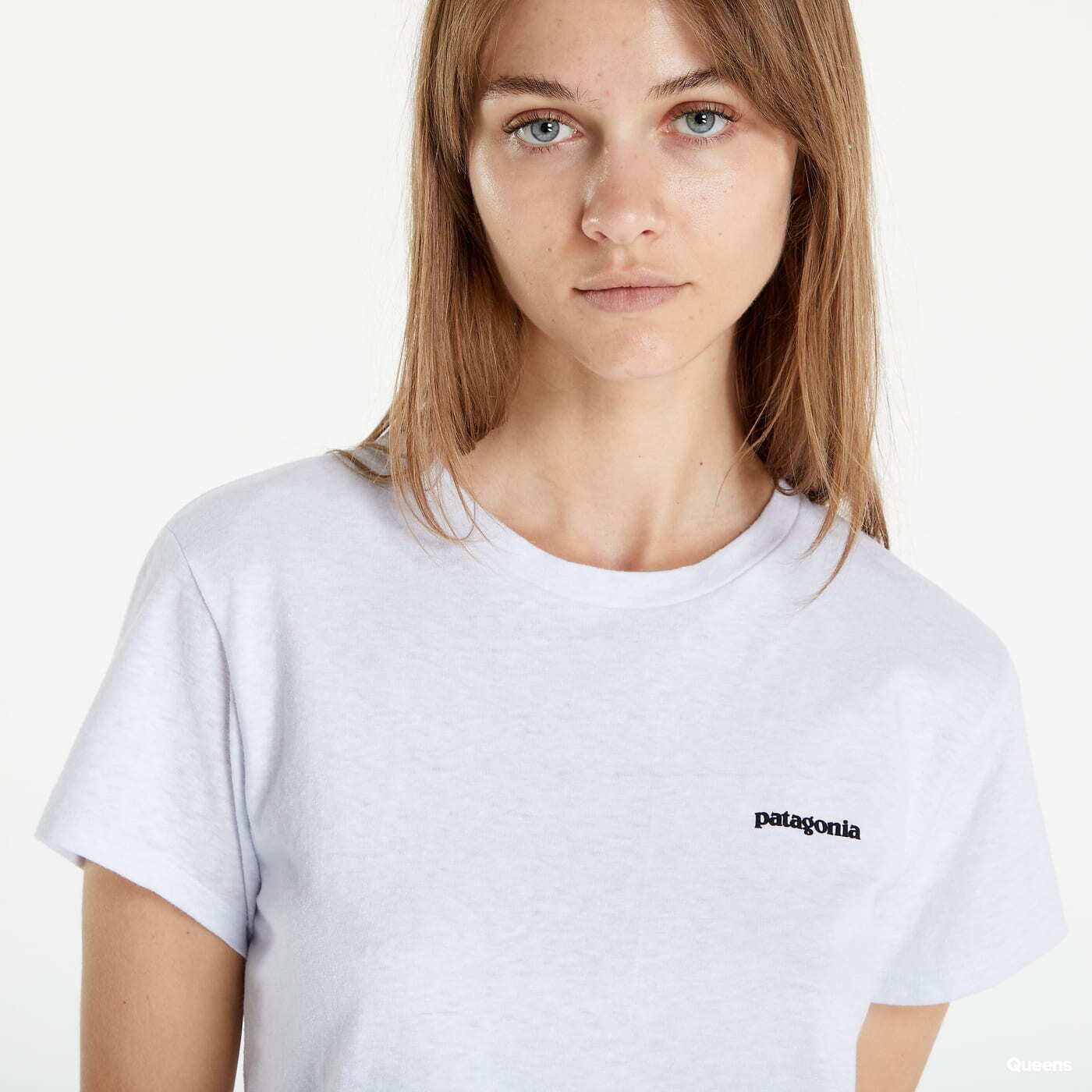 Marškinėliai Patagonia W´S P-6 Logo Responsibili T-Shirt White