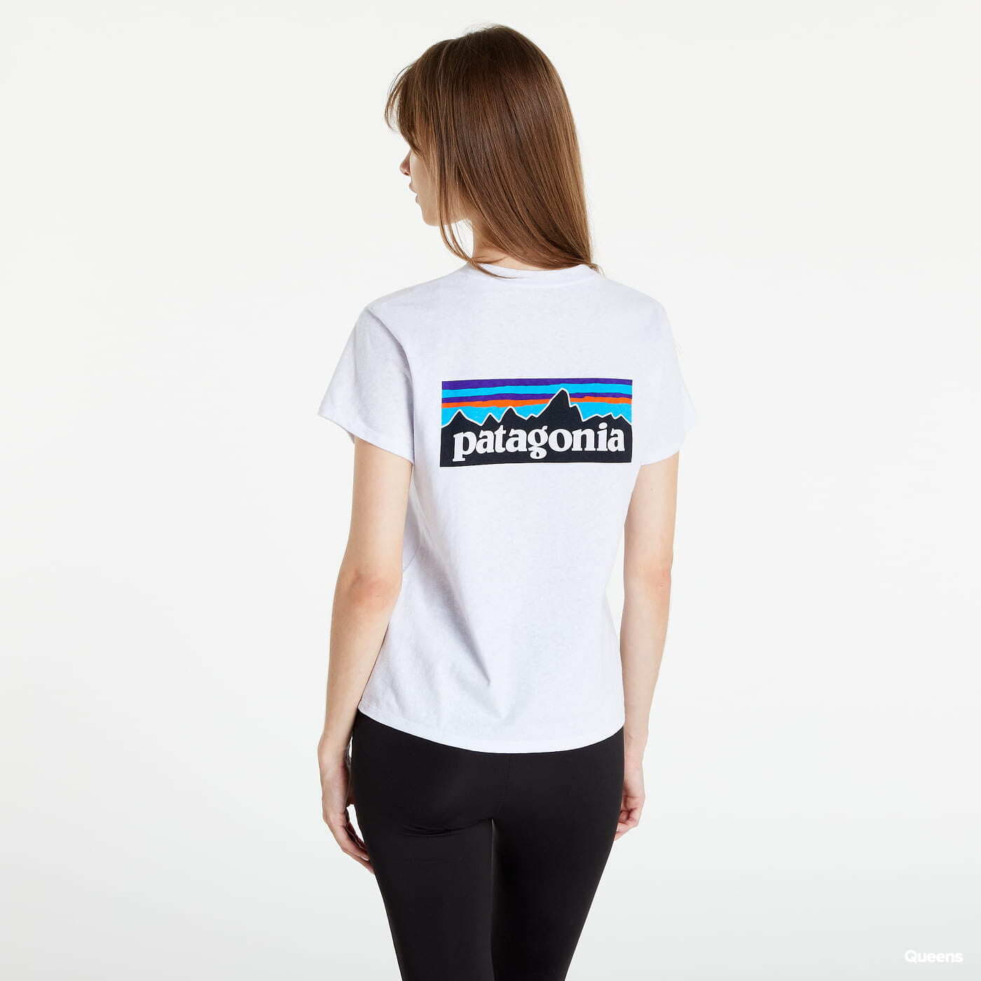 Marškinėliai Patagonia W´S P-6 Logo Responsibili T-Shirt White