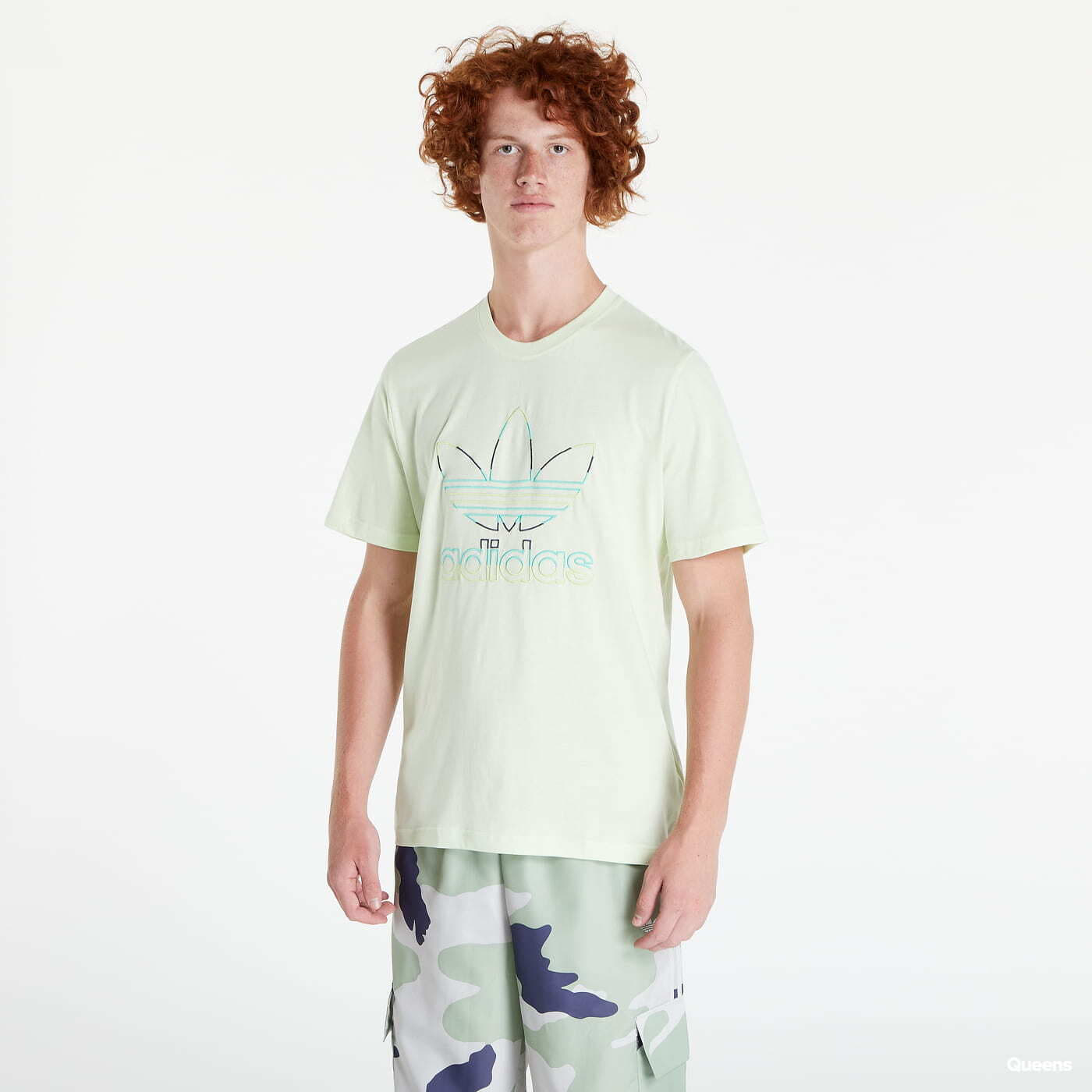 T-shirts adidas T-Shirt Originals Trefoil Green | Queens
