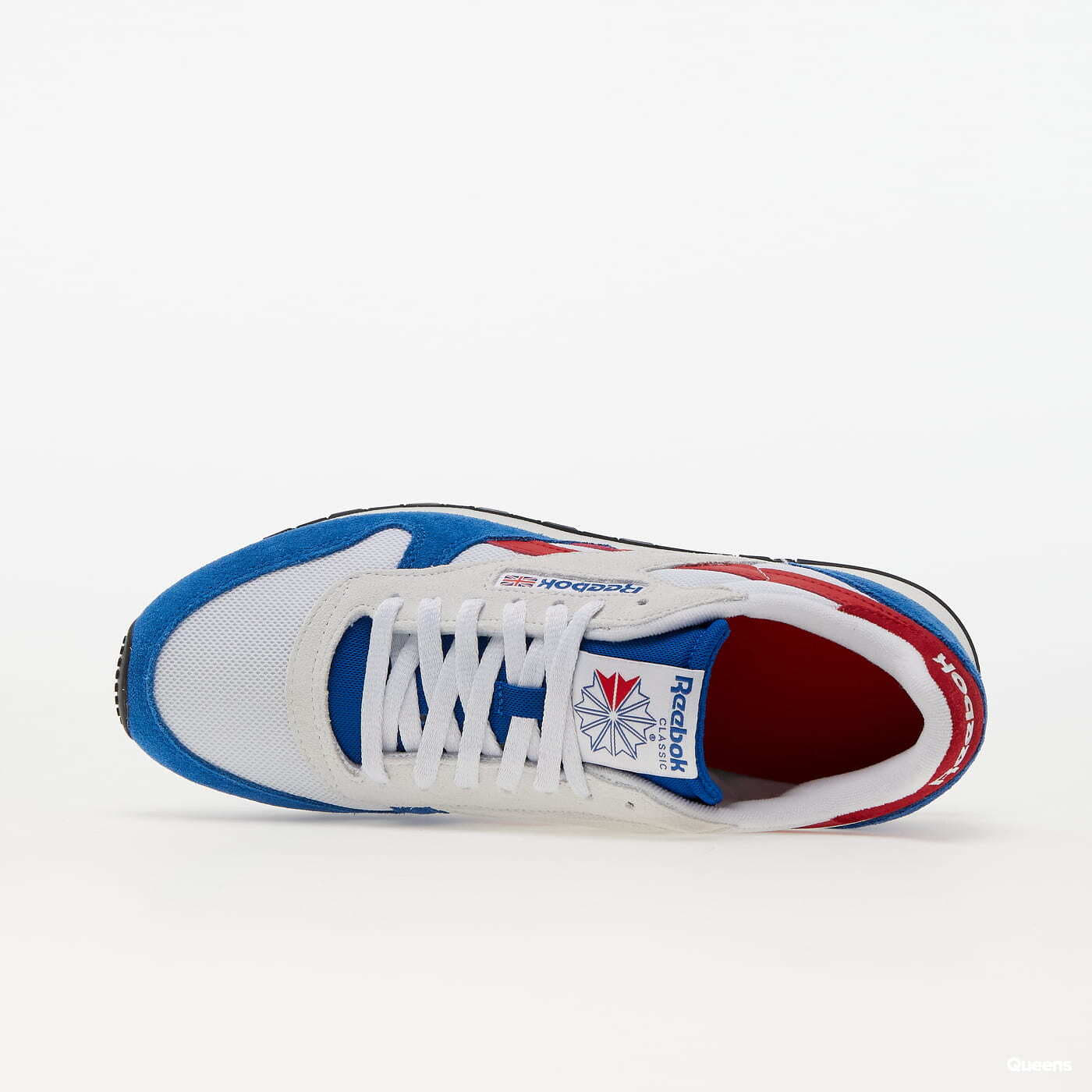 Women s sneakers and shoes Reebok Classic Leather Vector Blue Soft White Vector Red Queens