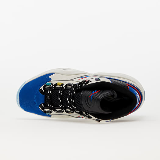 Men s sneakers and shoes Reebok Question Mid Chalk Core Black Vector Blue Queens