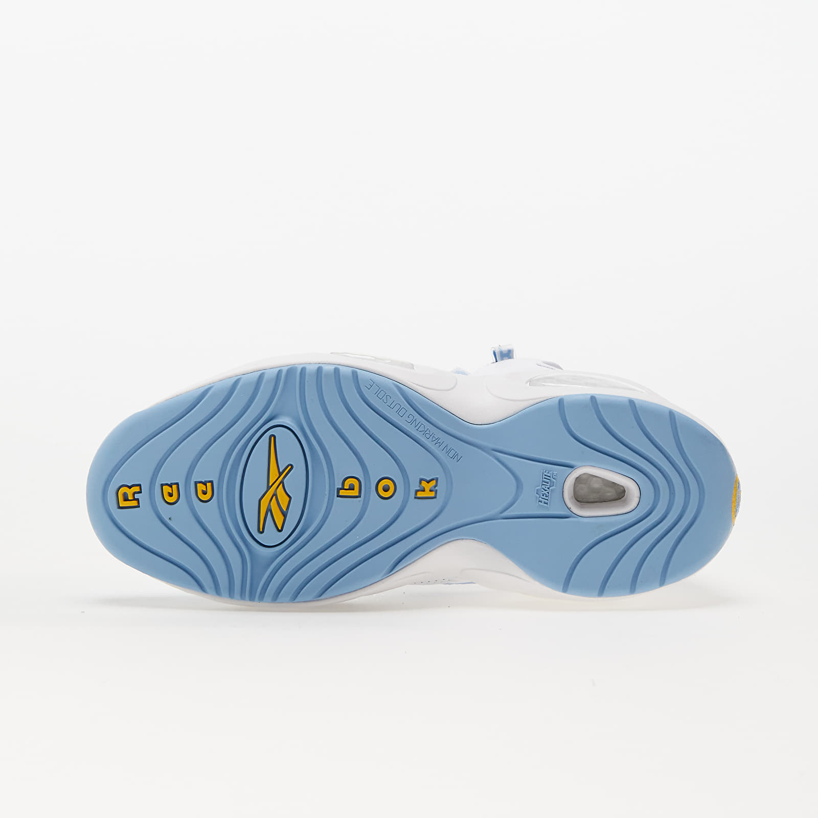 Men's sneakers and shoes Reebok Question Mid Soft White/ Flux Blue/ Toxic Yellow