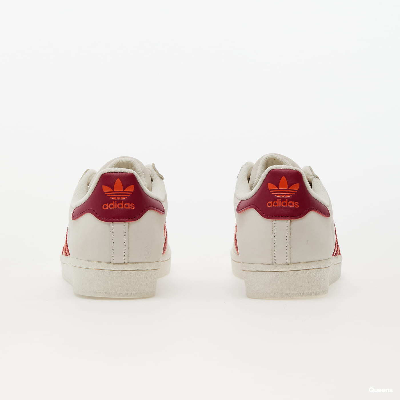 Turnschuhe und Schuhe fur Manner adidas Originals Superstar Cloud White Legend Burgundy Semi Orange Queens