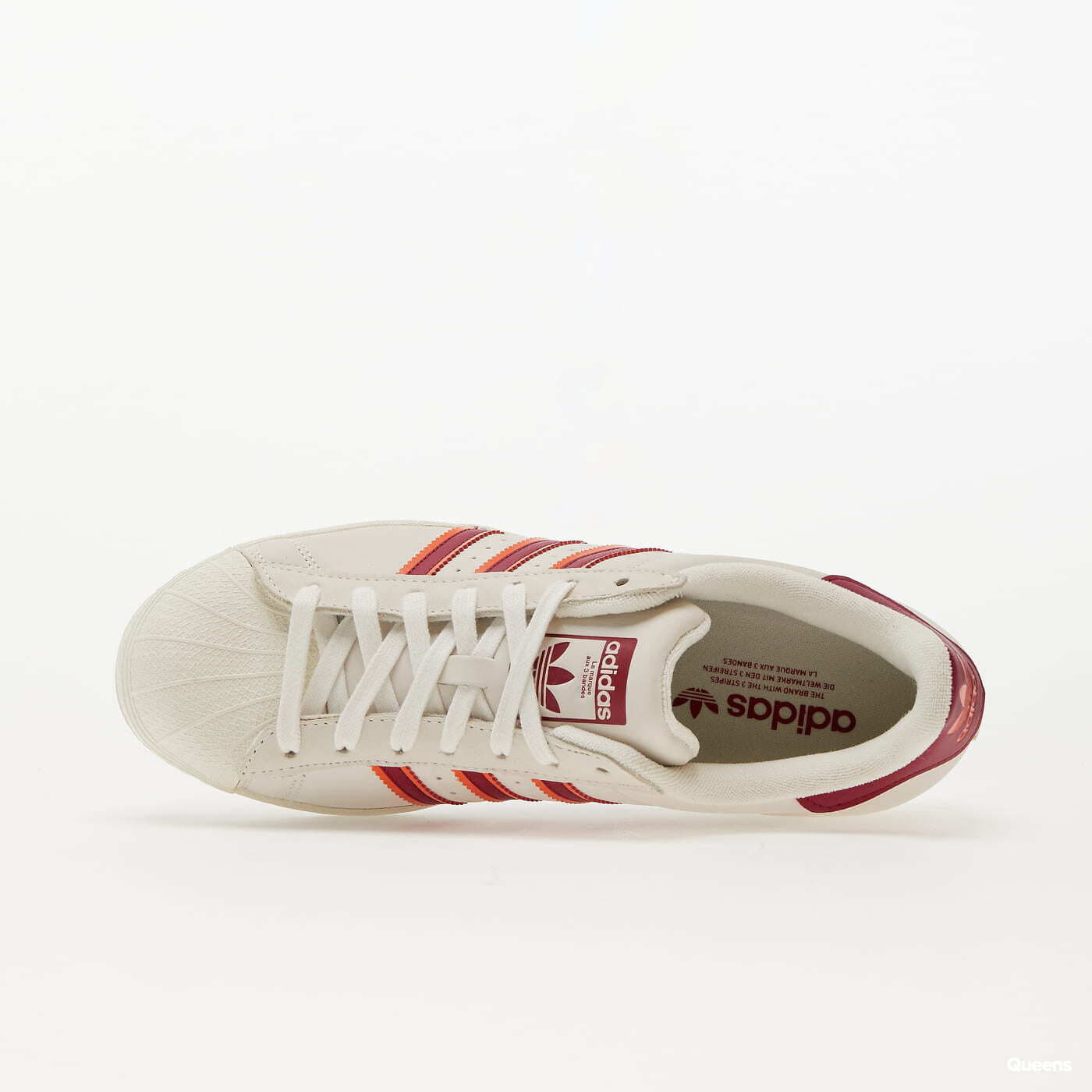 Turnschuhe und Schuhe für Männer adidas Originals Superstar Cloud White/ Legend Burgundy/ Semi Orange