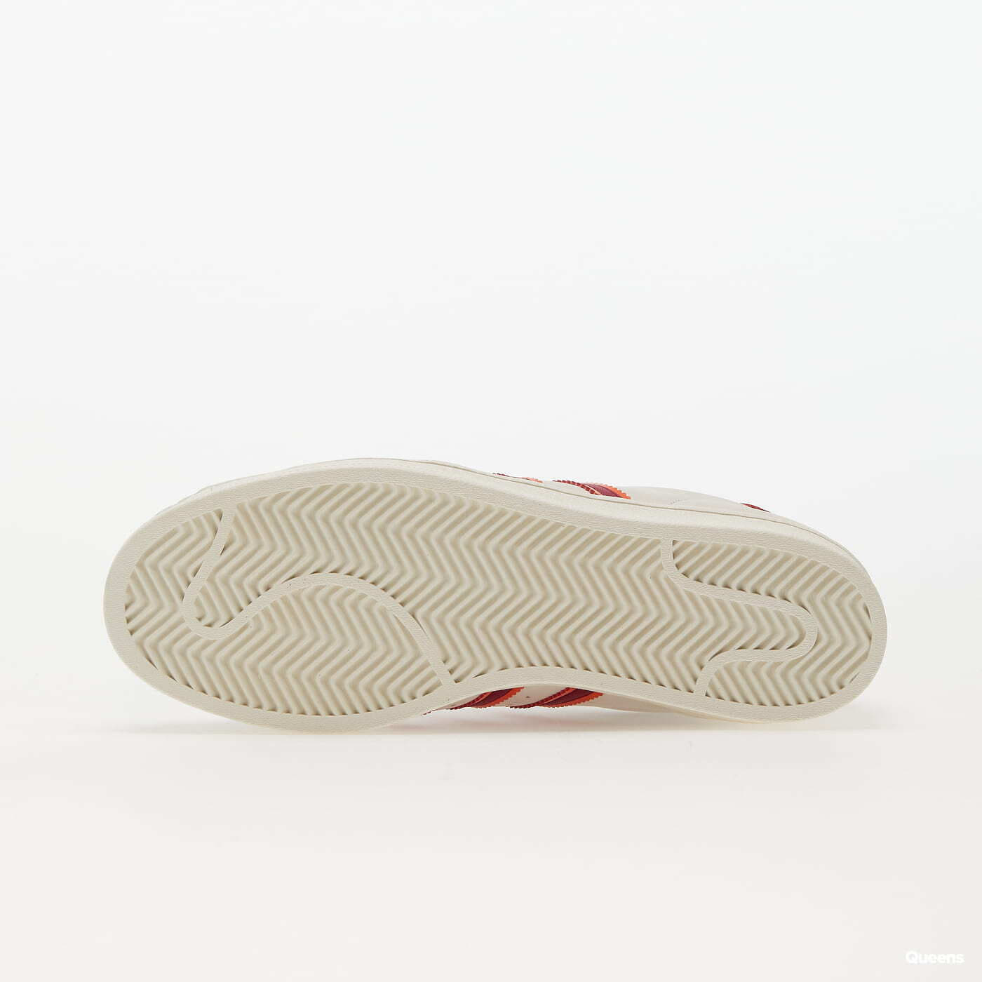 White and burgundy adidas superstar 2025