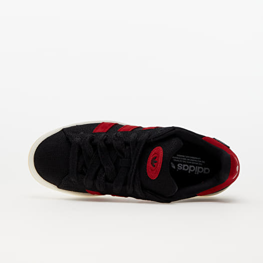 Adidas campus mens black and red best sale