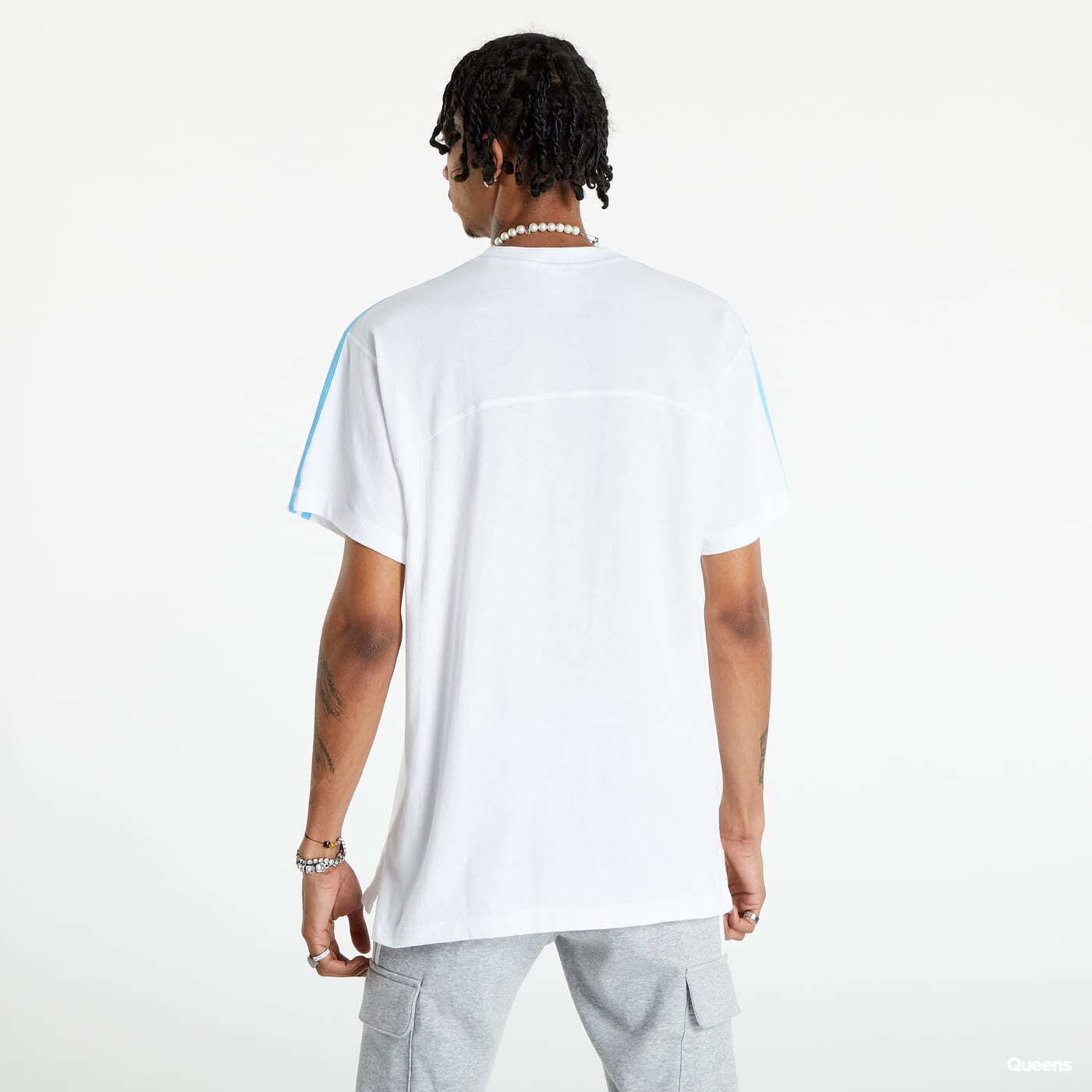 T-särgid adidas Originals Blocked 3-Stripes Tee White