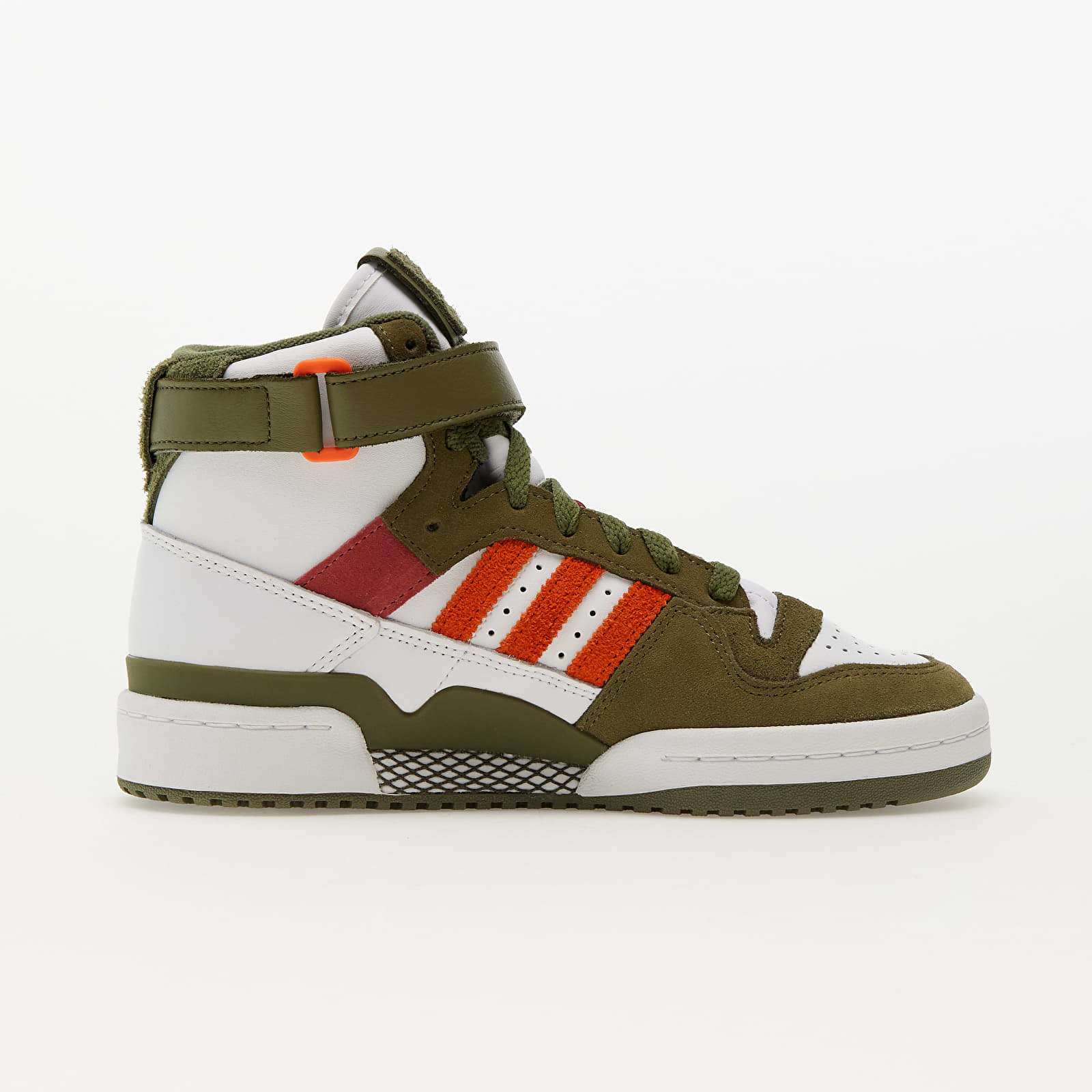 Damessneakers en -schoenen adidas Originals Forum 84 Hi W Ftw White/ Focus Olive/ Wonder Red