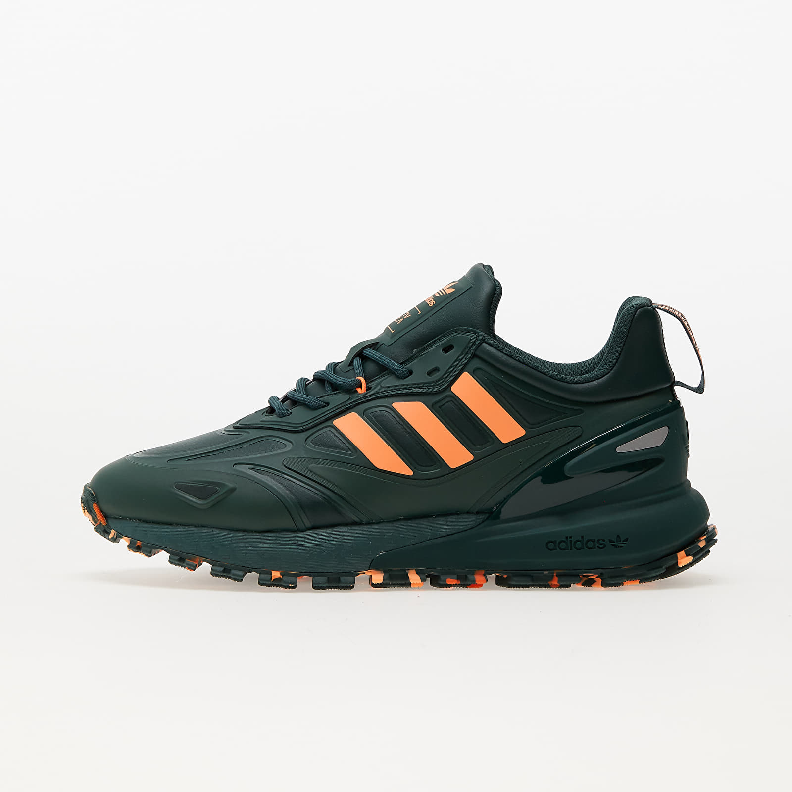 Herren Sneaker und Schuhe adidas Originals ZX 2K BOOST 2.0 Trail Mint Grey/ Bautiful Orange/ Imp Orange