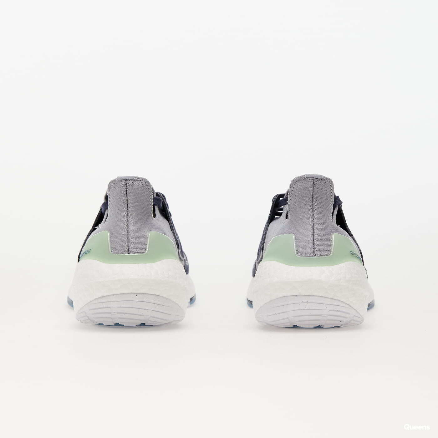 Pánske tenisky a obuv adidas Performance UltraBOOST 22 Halo Silver/ Shale Navy/ Linen Green