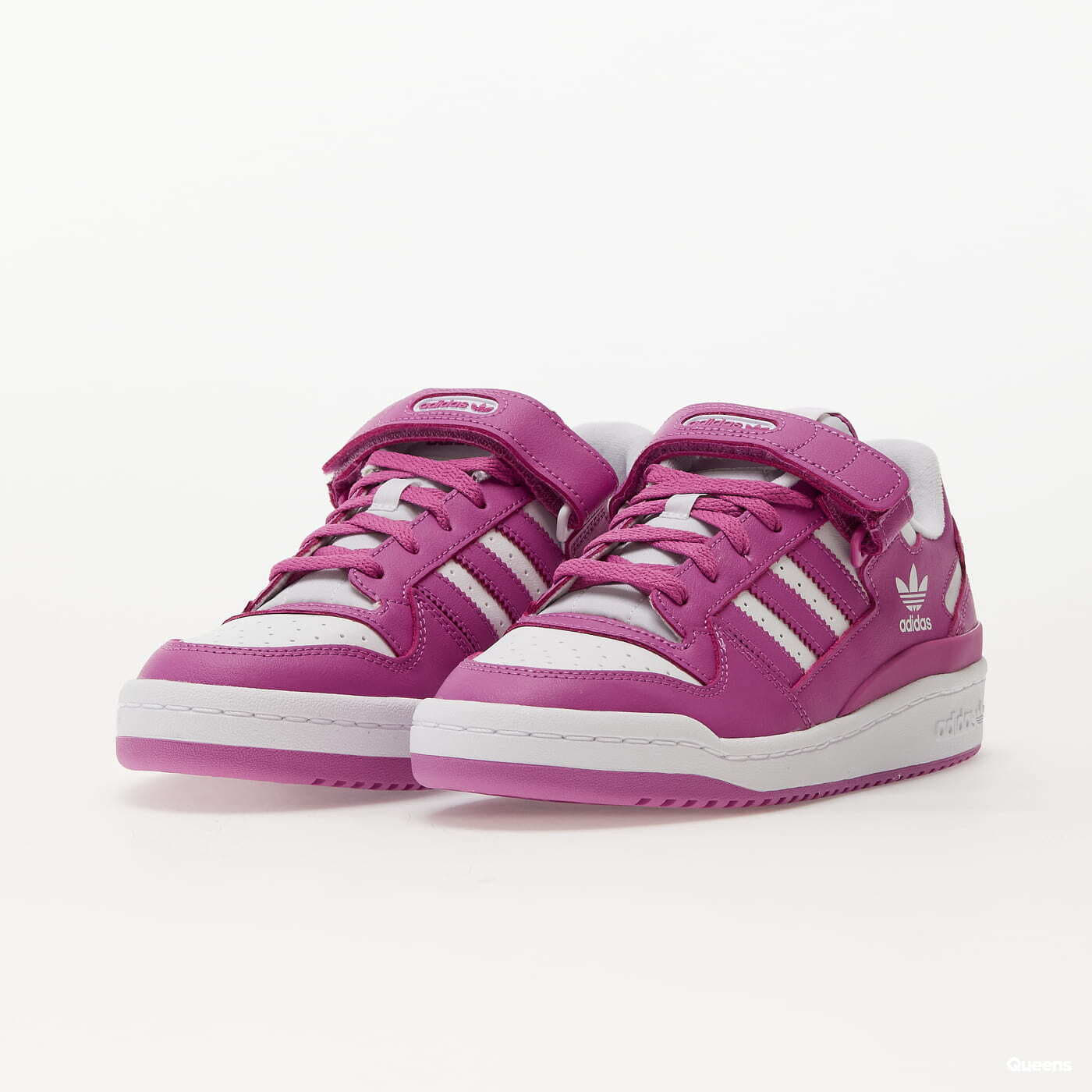 Herensneakers en -schoenen adidas Originals Forum Low Ftw White/ Semi Purple Lime/ Ftw White