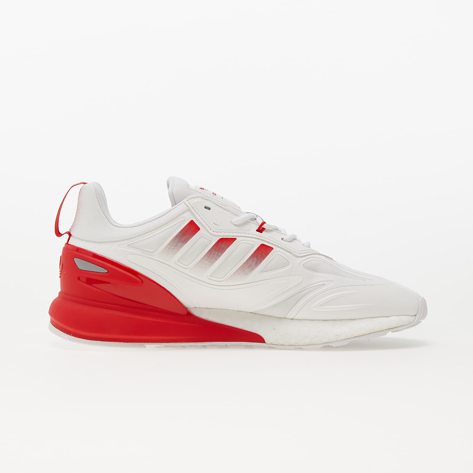 Men s sneakers and shoes adidas Originals ZX 2K BOOST 2.0 Ftw White Silver Metalic Vivid Red Queens