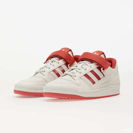 Men\'s shoes adidas Originals Forum Low Core White/ White Tint/ Crest Red |  Queens