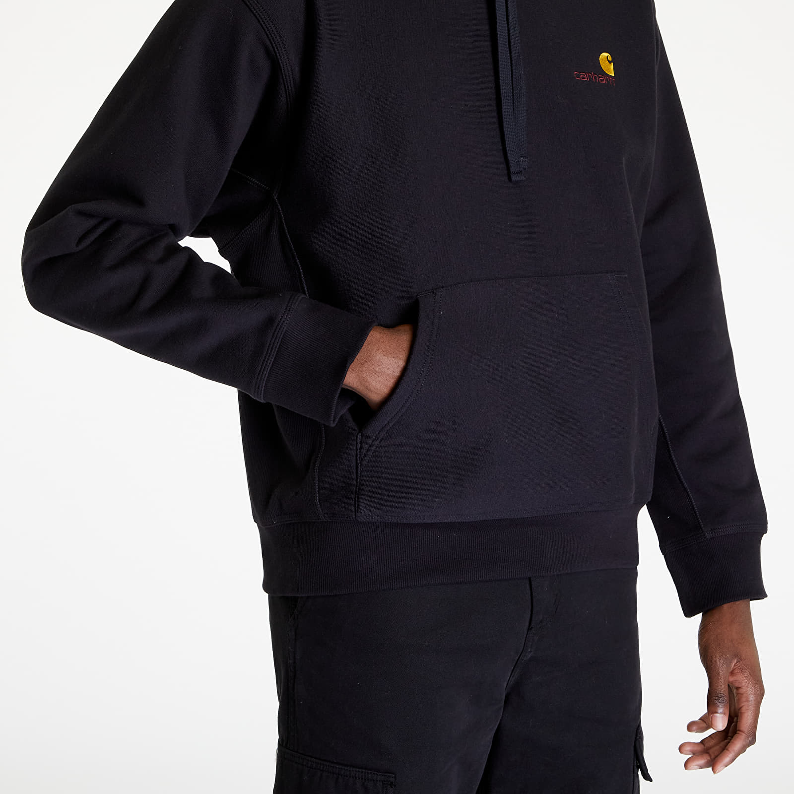 Hanorac Carhartt WIP Hooded American Script Sweat Black - 1 | YEO