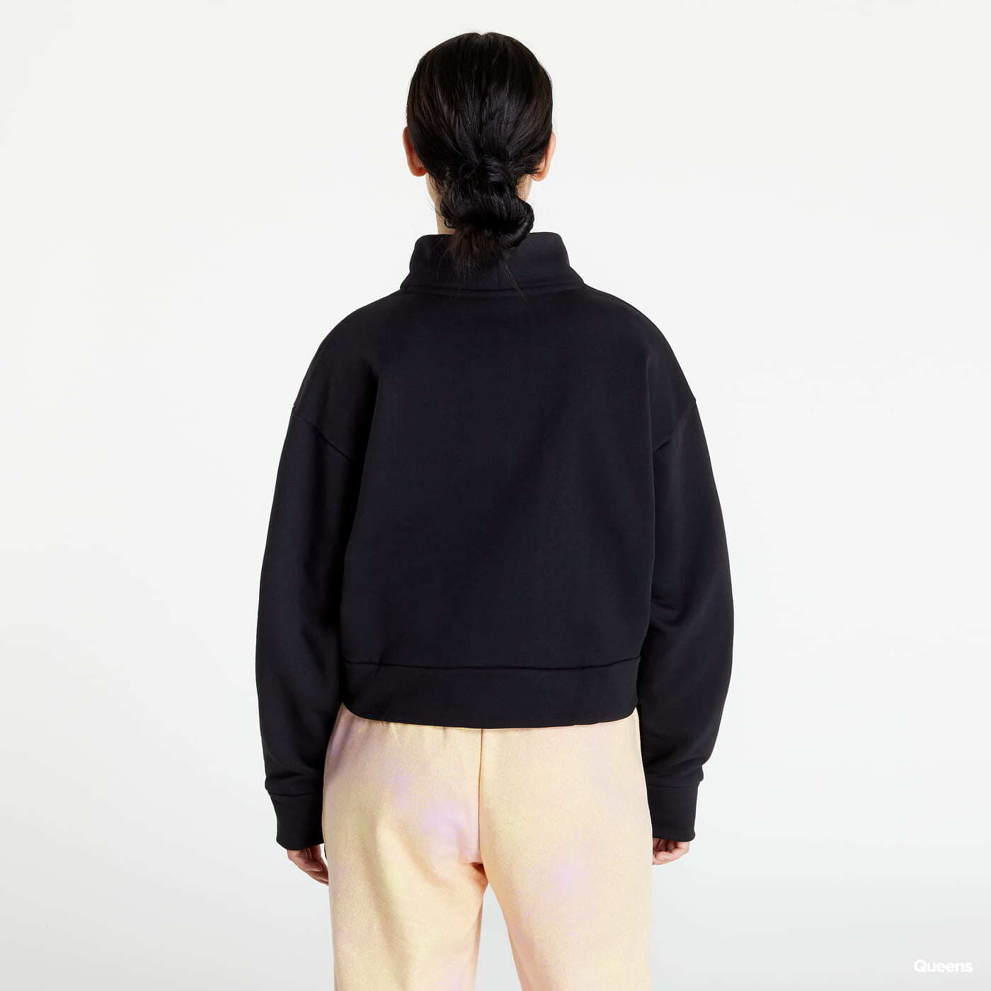 Women s Sweatshirts adidas Originals Adicolor Contempo High Neck Sweatshirt Black Queens