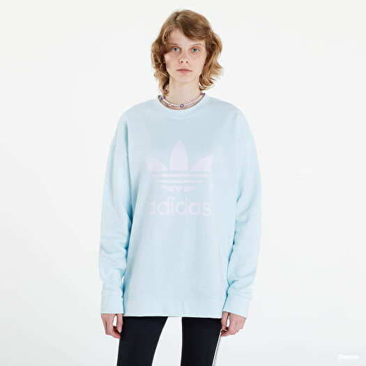 Trefoil crew sweatshirt best sale