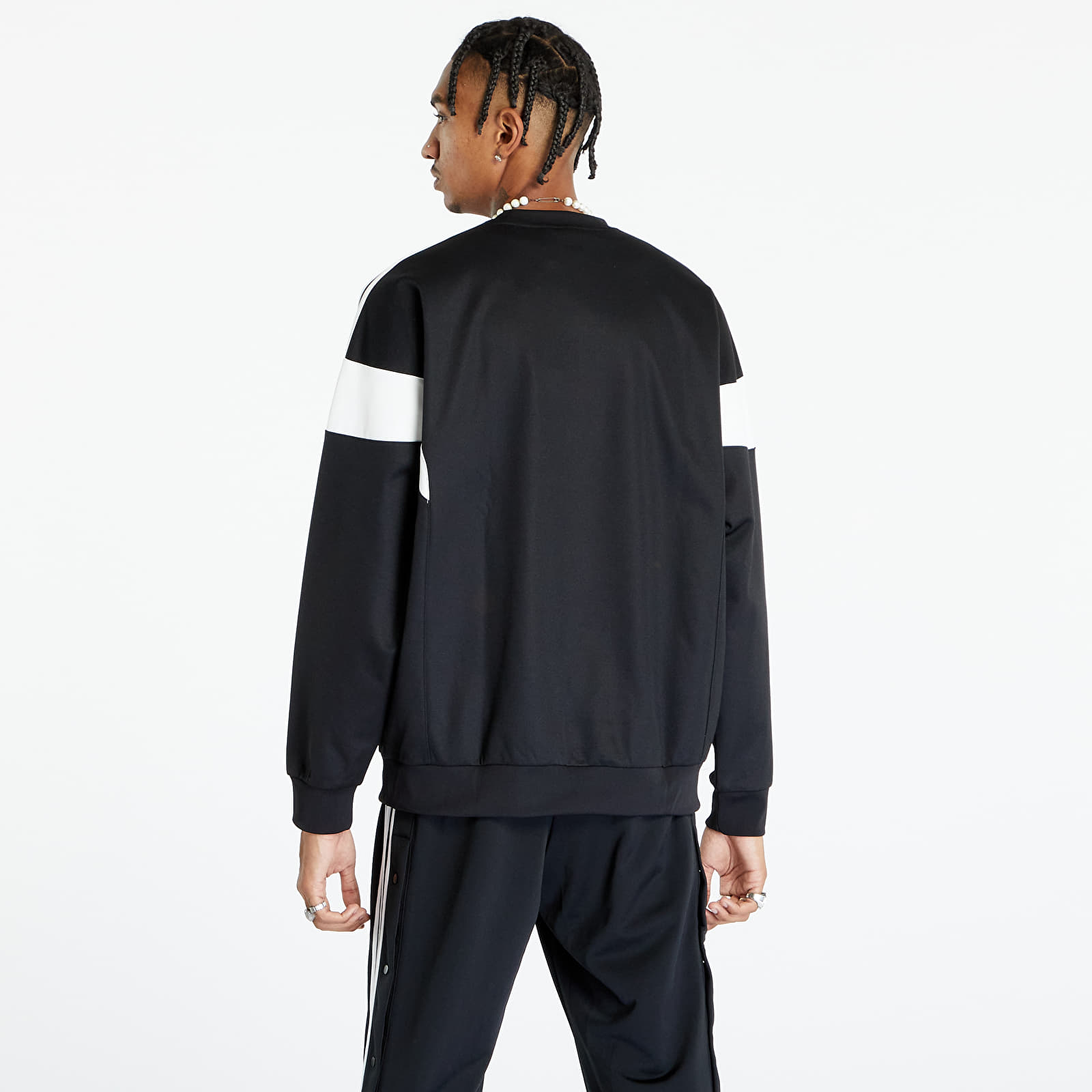 Hanorace adidas Adicolor Classics Cut Line Sweatshirt Black