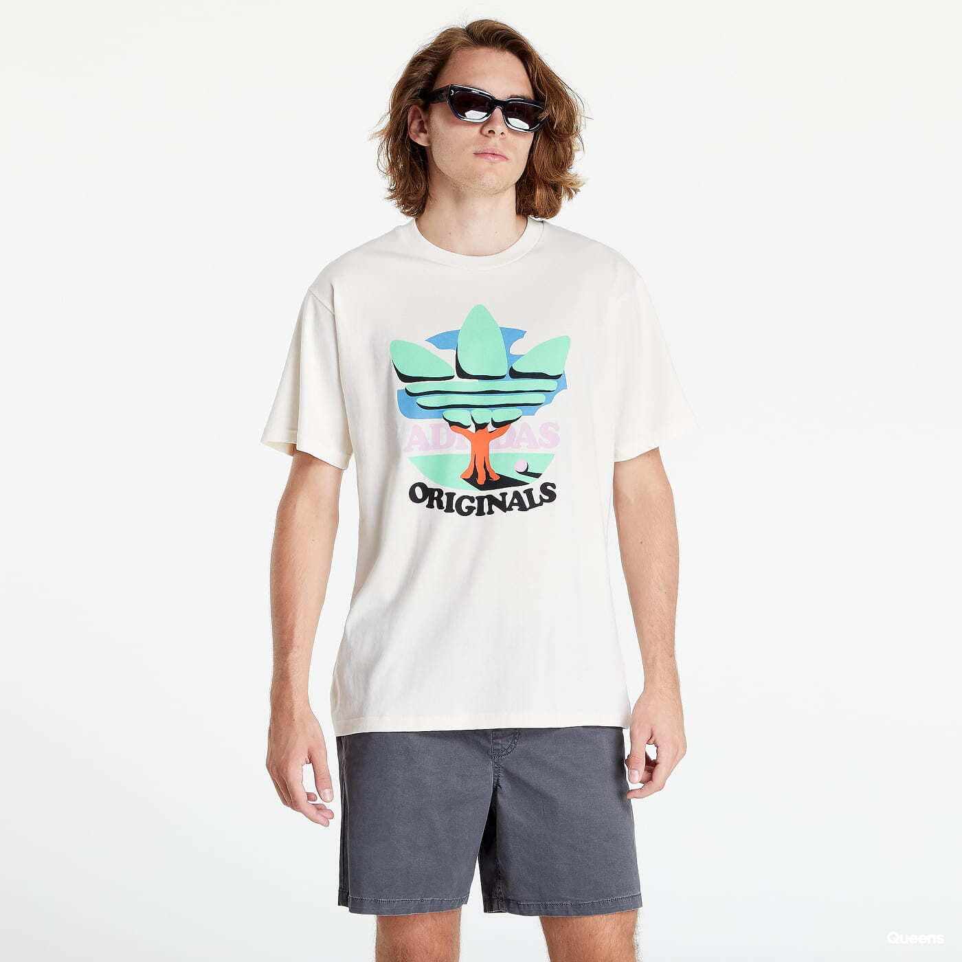 T-shirts adidas Originals Trefoil Tree T-Shirt Creamy