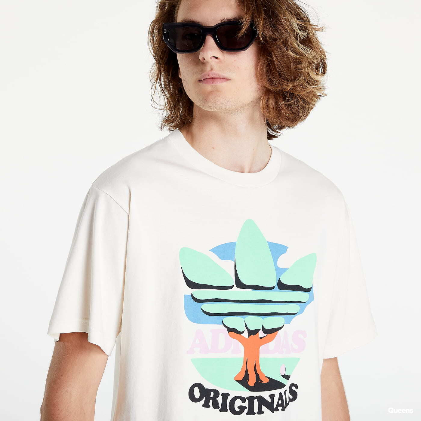 T-shirts adidas Originals Trefoil Tree T-Shirt Creamy