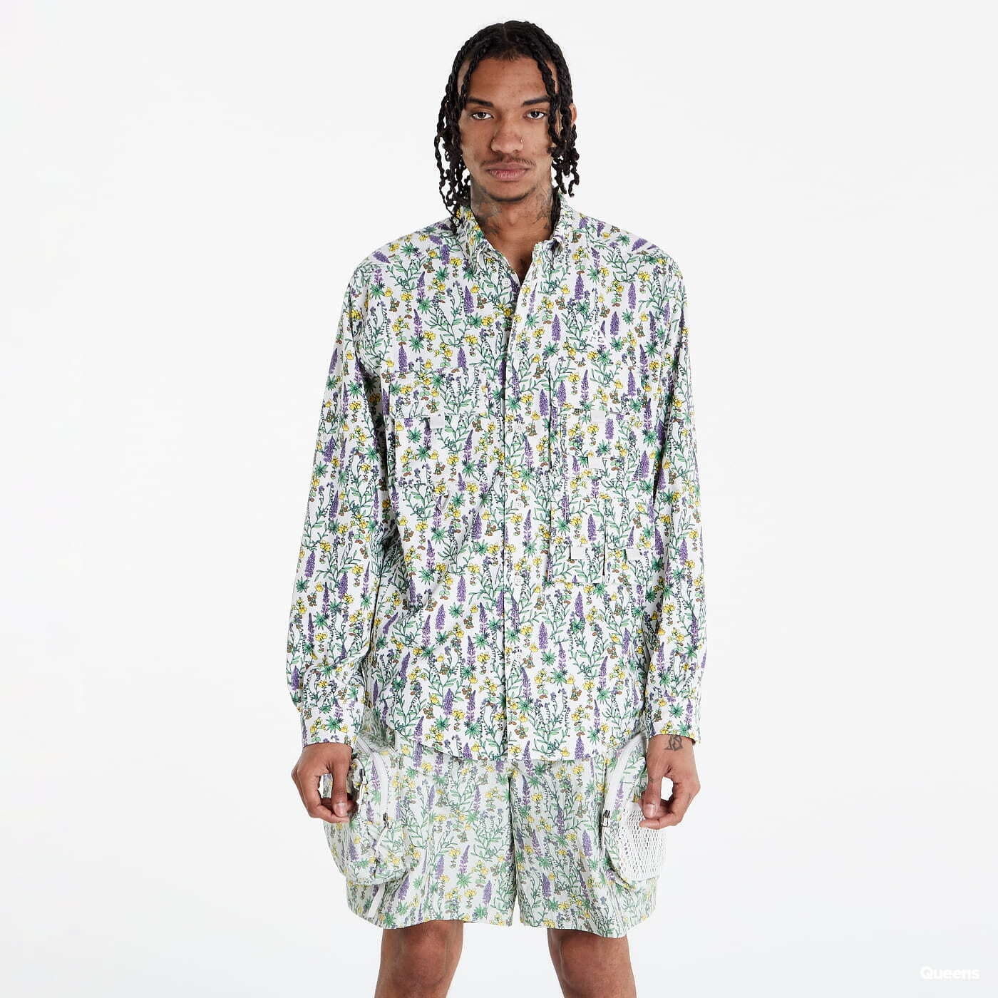 Krekli Nike ACG Dri-FIT ACG UV 'Snowgrass' White/ Green/ Purple
