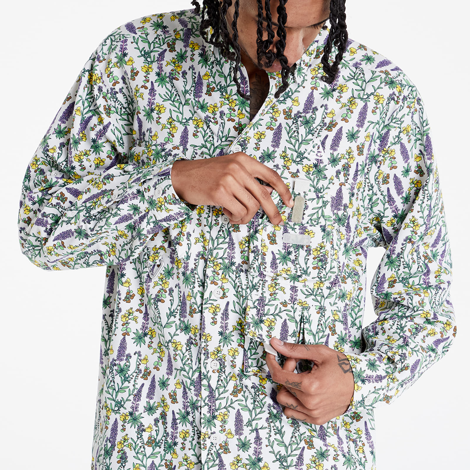 Krekli Nike ACG Dri-FIT ACG UV 'Snowgrass' White/ Green/ Purple