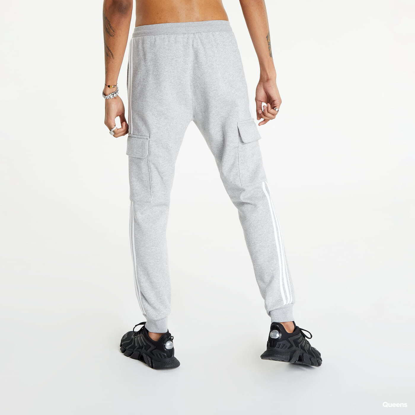 Tepláky adidas Originals Adicolor 3-Stripes Cargo Slim Joggers Mgreyh