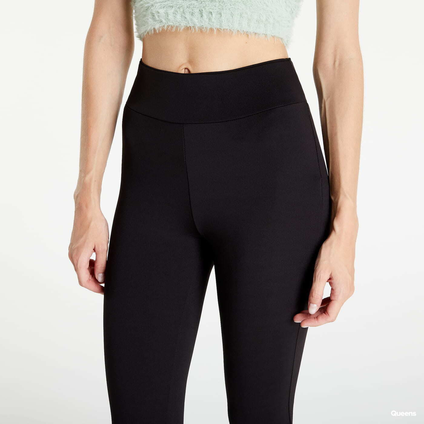 Leggings Urban Classics Ladies Recycled High Waist Flared Leggings Black