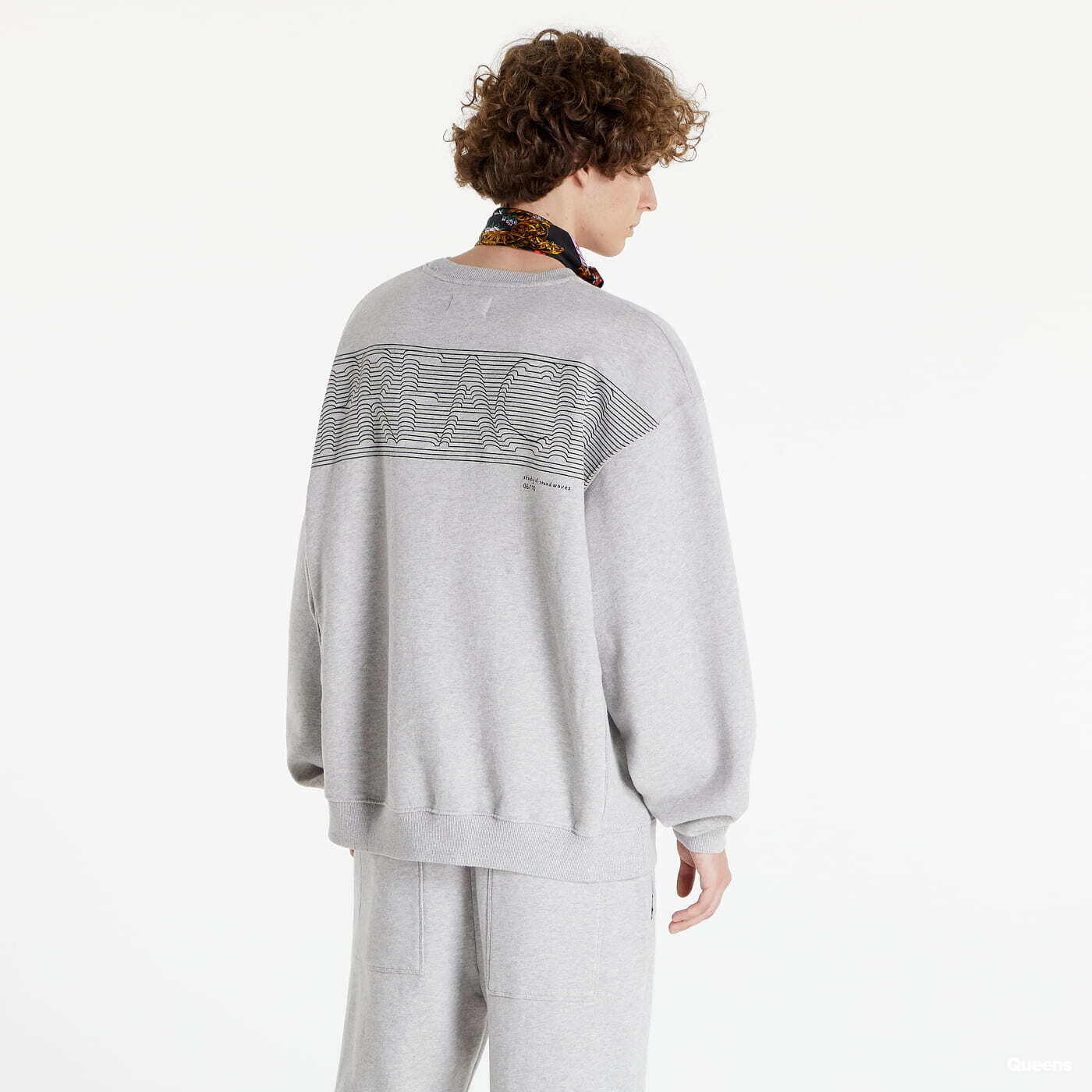 Mikiny PREACH Lined Logo Crewneck Grey