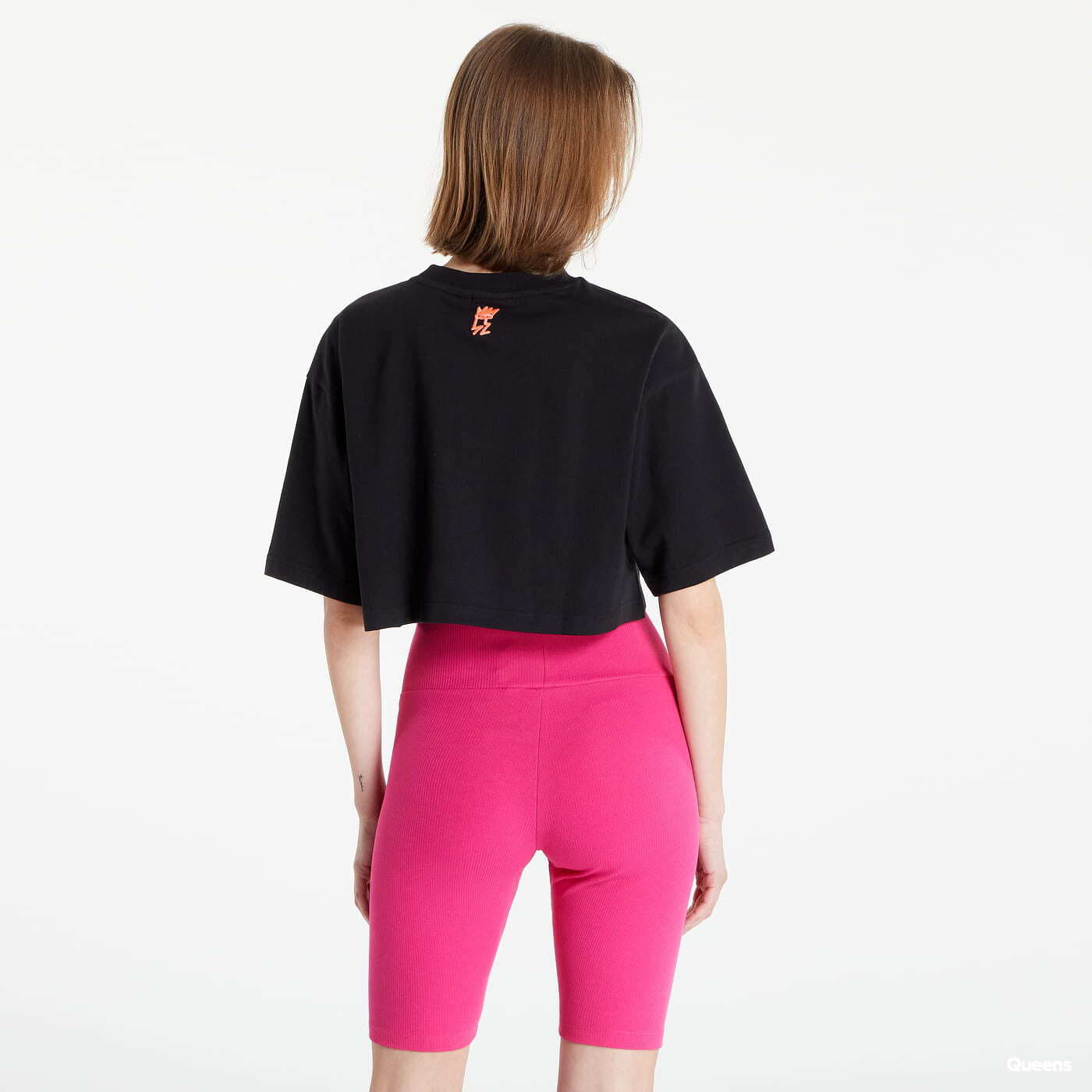 T-shirts adidas Originals Love Unites Crop-Trefoil Black