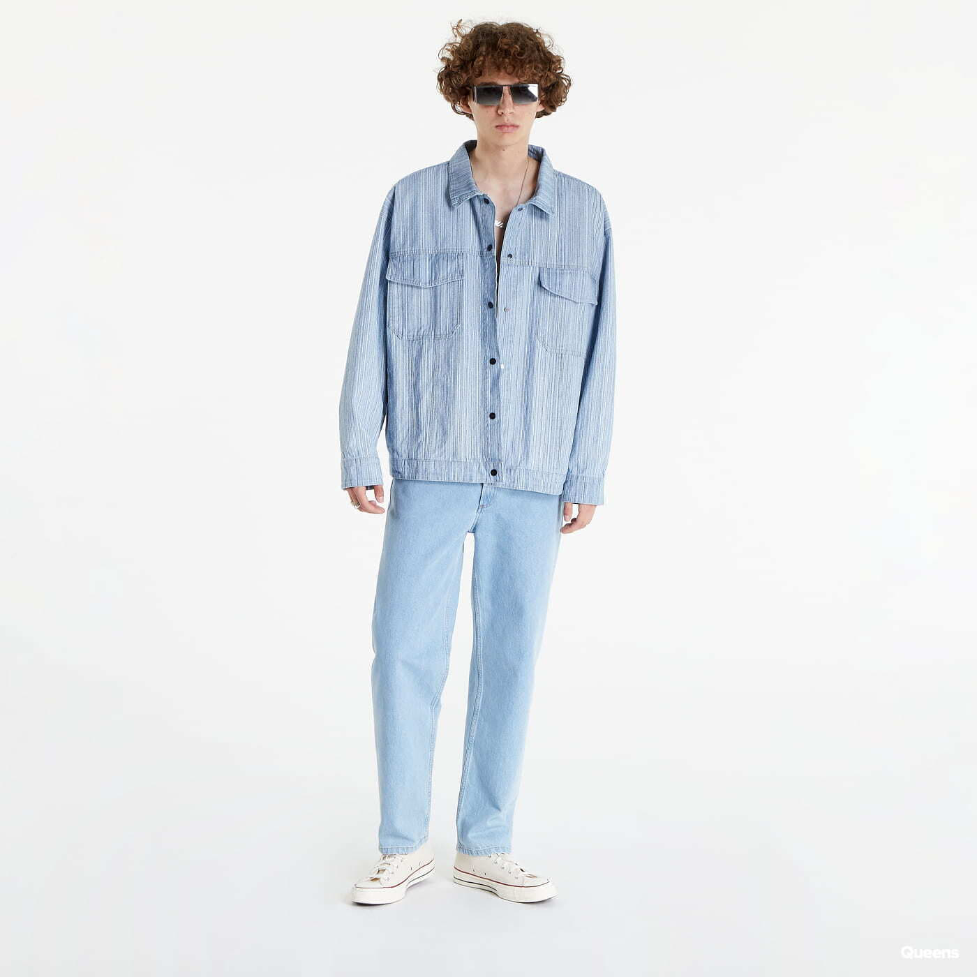 Jackets PREACH Striped Denim Jacket Blue