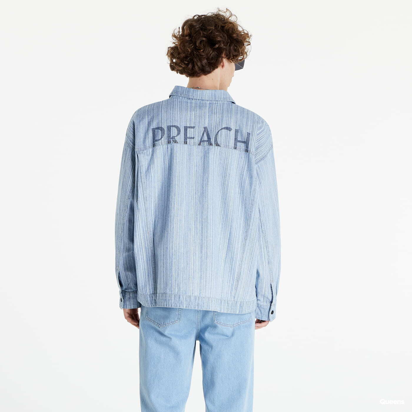 Jackets PREACH Striped Denim Jacket Blue