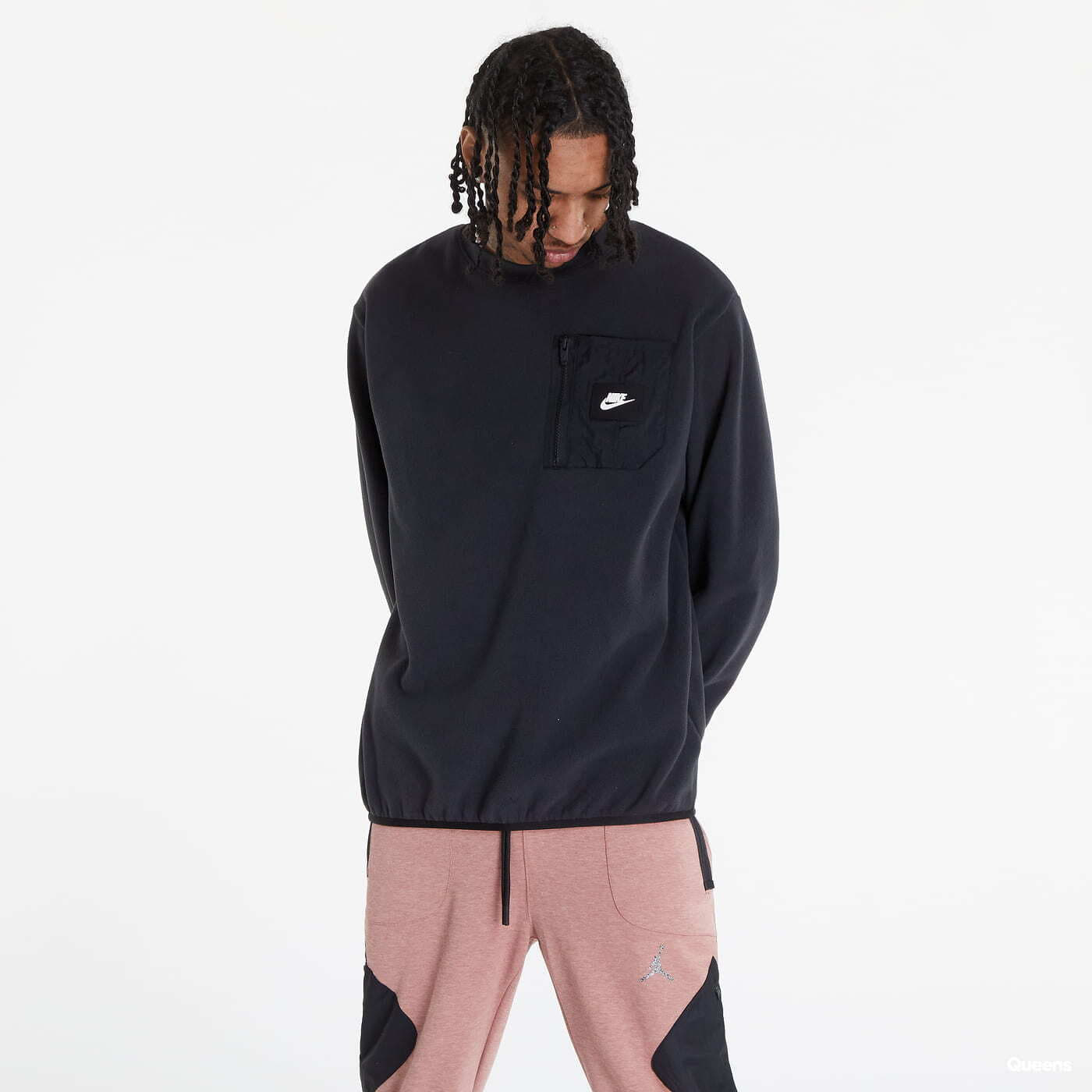 Puloverji Nike NSW Spu Tf Polar Fleece Crew Off Noir/ Off Noir/ Black