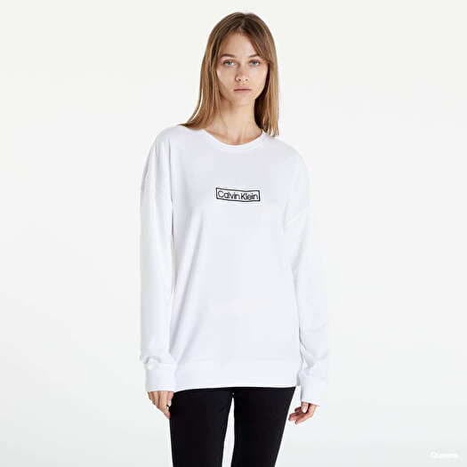 Womens white calvin klein hoodie best sale