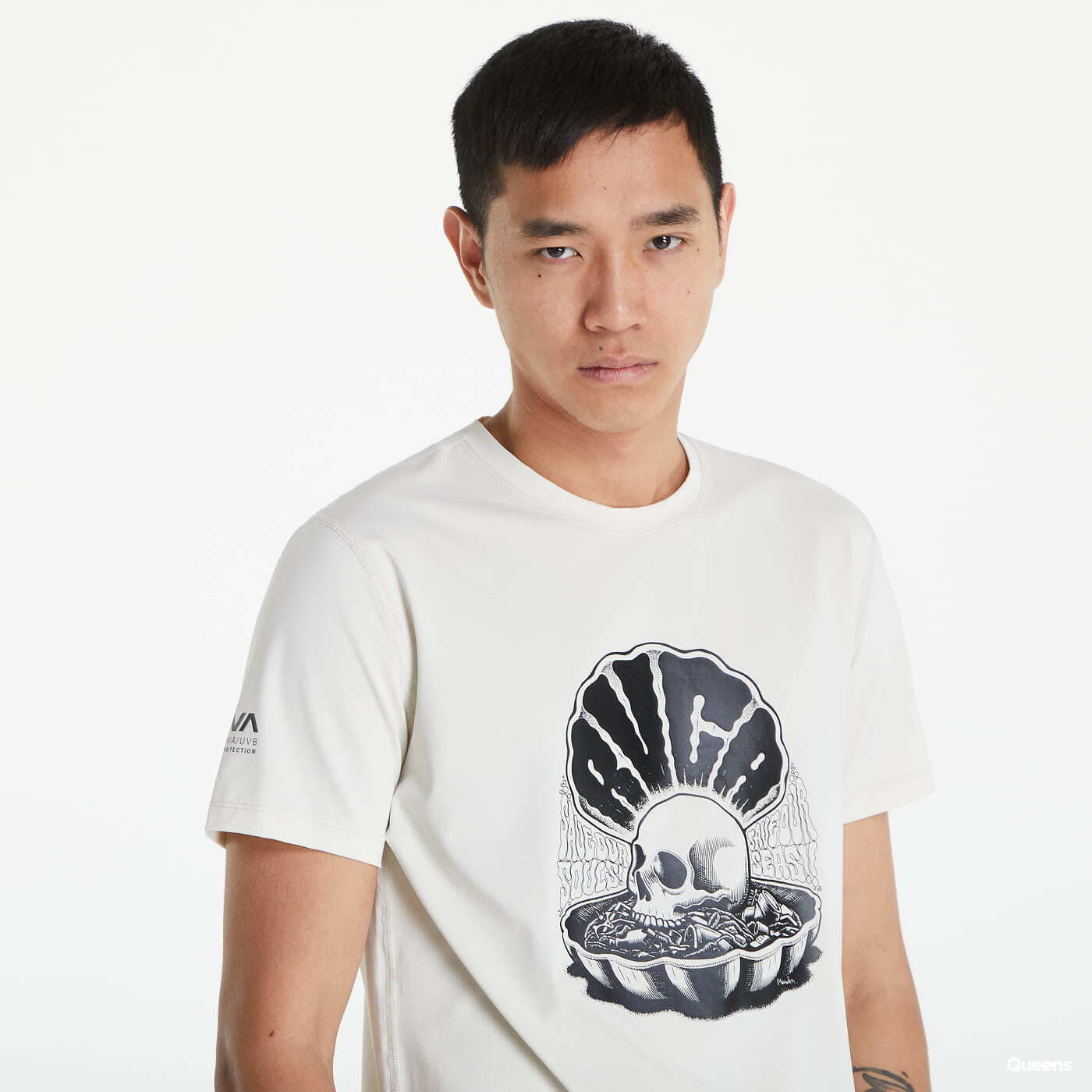T-shirts RVCA Short Sleeve Surf T-Shirt UPF 40 Cream