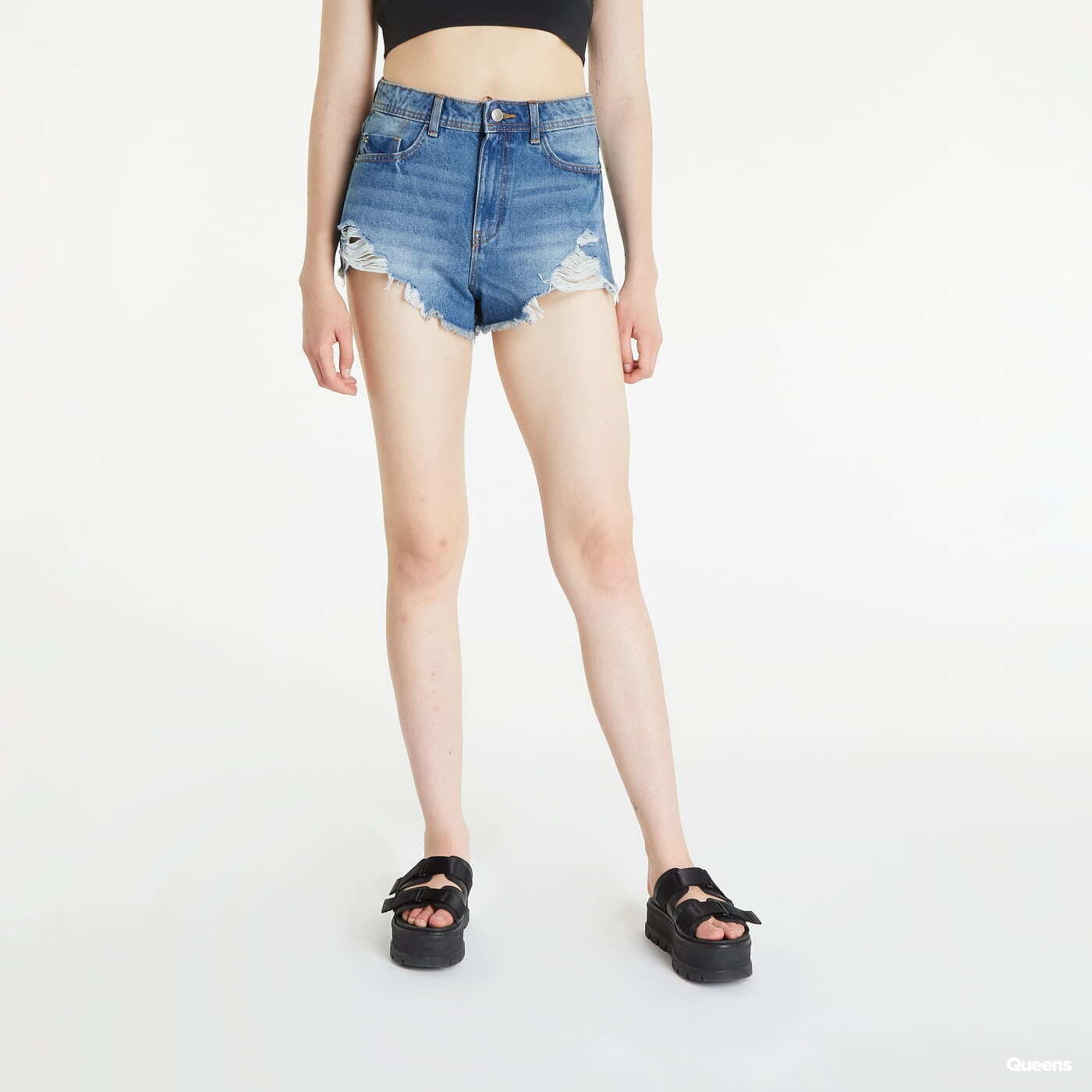Pantaloni scurți Noisy May High Waisted Denim Shorts Blue M