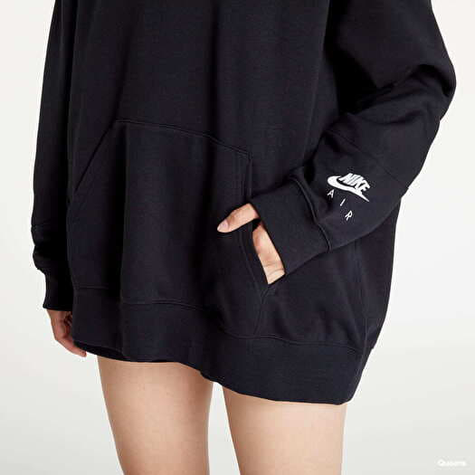 Hoodies en truien Nike NSW Air Fleece Hoodie Black/ Black/ White